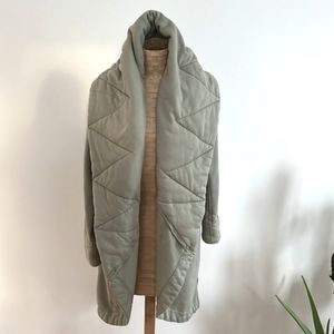Young Fabulous & Broke Cotton Sandrine Coat in Sage, M/L